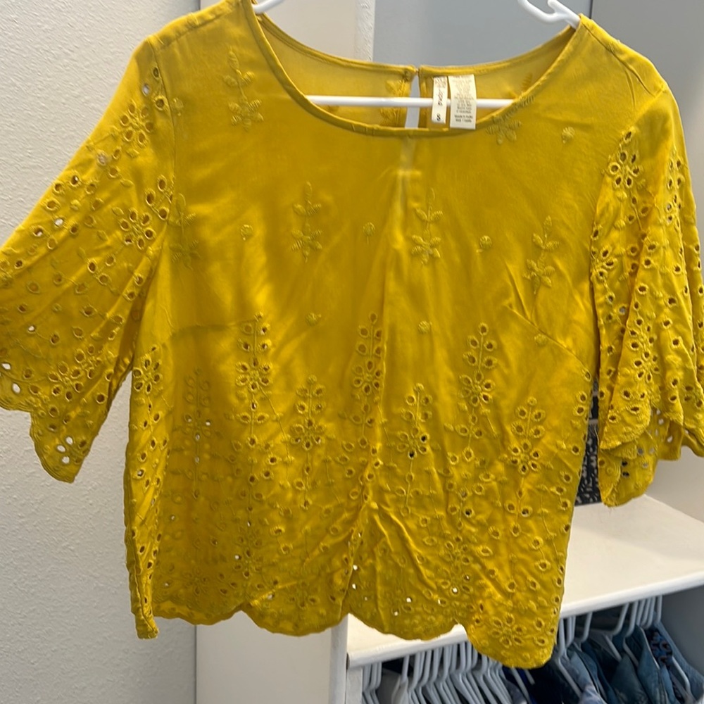 Yellow blouse